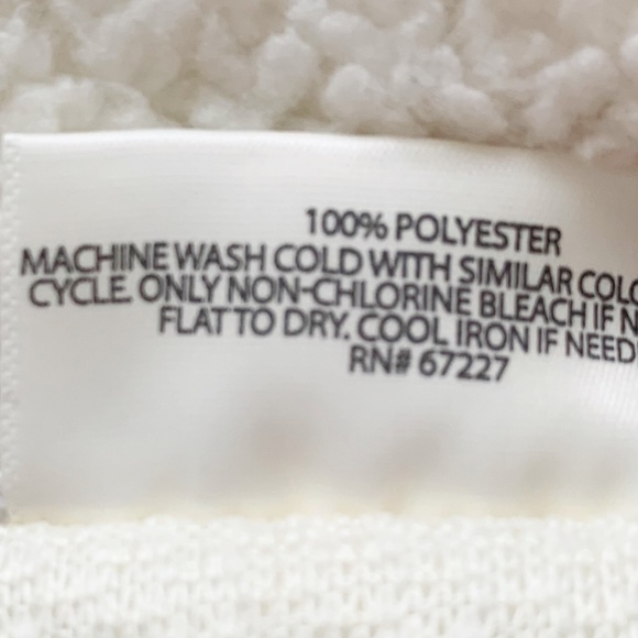 Bobbie Brooks White Fleece Pullover SzM - Picture 5 of 5